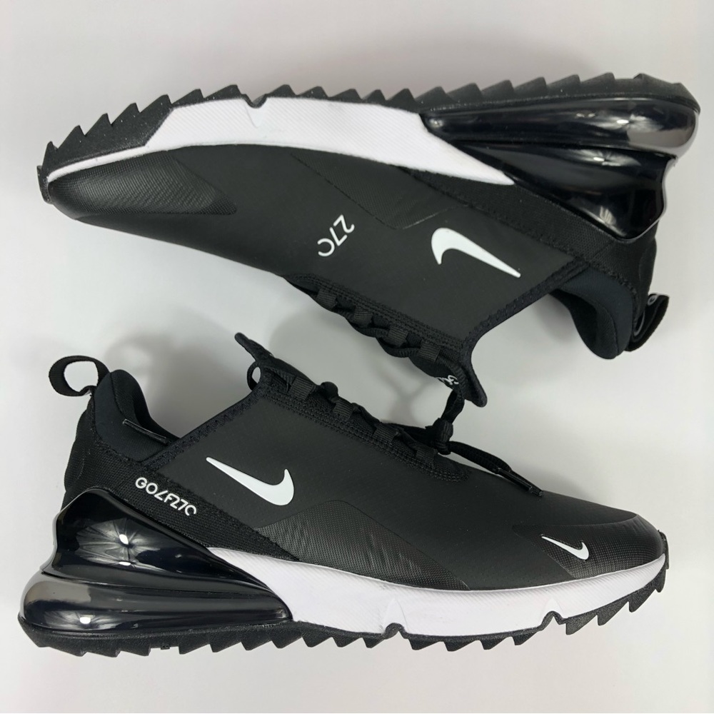 Nike Air Max 270 G Golf Shoes Spikeless Black White Mens